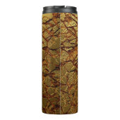 Luxuriöse goldene Textur. Thermosbecher (Rückseite)