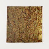 Luxuriöse goldene Textur. Wandteppich (Vorderseite (Horizontal))
