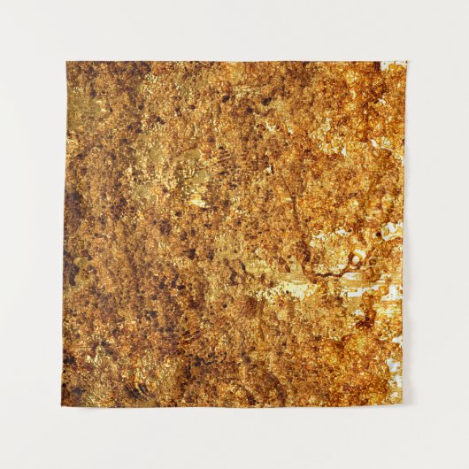 Luxuriöse goldene Textur. Wandteppich (Vorderseite (Horizontal))