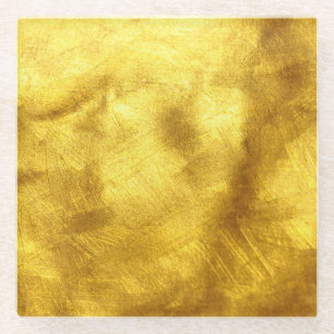Luxuriöse goldene Texturdesign Glasuntersetzer