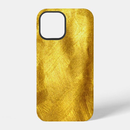Luxuriöse goldene Texturdesign iPhone Hülle (Rückseite)