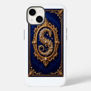 Luxuriöse goldene verzierte Schmuckdesign iPhone 14 Hülle