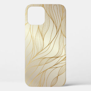 Luxuriöse Goldene Waves: Vintages Premium-Design Case-Mate iPhone Hülle