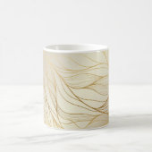 Luxuriöse Goldene Waves: Vintages Premium-Design Kaffeetasse (Mittel)