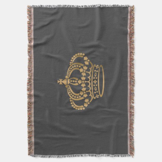 Luxuriöse Goldkrone Dunkgrau Decke (Vorderseite Vertikal)