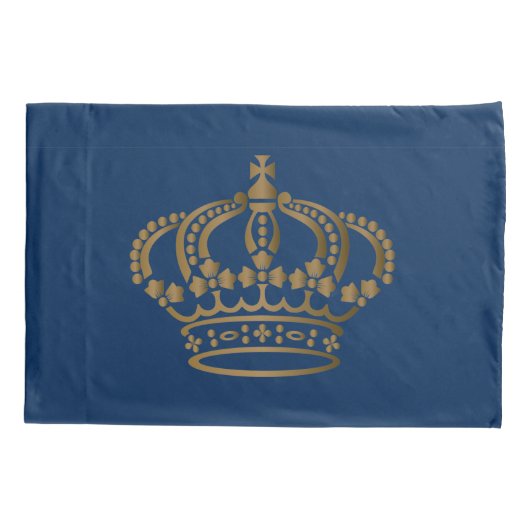 Luxuriöse Goldkrone Kissenbezug (Rückseite)