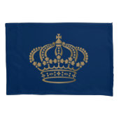 Luxuriöse Goldkrone Kissenbezug (Vorderseite)