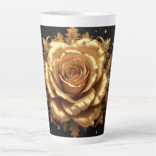 Luxuriöse Goldrose Milchtasse