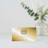 Luxuriöse Goldsilber-Sparkling-Diamanten mit Logo Visitenkarte (Stehend Vorderseite)