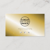 Luxuriöse Goldsilber-Sparkling-Diamanten mit Logo Visitenkarte (Vorderseite)