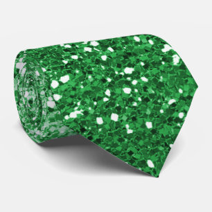 Luxuriöse Green Glitzer Ombre Neck Tie Krawatte