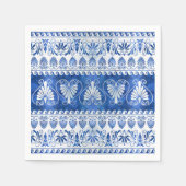 Luxuriöse griechische Ornament Blauer Edelstein un Serviette (Vorderseite)