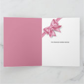 Luxuriöse große rosa Bugbrust Breitband Geburtstag Karte (Innenseite)