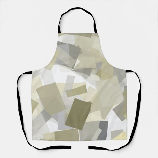 Luxuriöse Grüne Farbe Weiß Wasserfarbe Abstrakte K Schürze (Vorderseite)