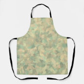 Luxuriöse Grüne Gelbe Graue Wasserfarbe Abstrakt A Schürze (Vorderseite)