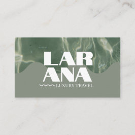 luxuriöse grüne Visitenkarte