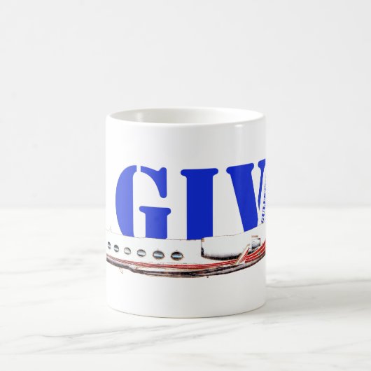 Luxuriöse Gulfstream IV Private Jet Kaffeetasse (Mittel)