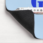 Luxuriöse Gulfstream IV Private Jet Mousepad (Ecke)