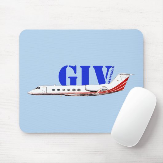 Luxuriöse Gulfstream IV Private Jet Mousepad (Mit Mouse)