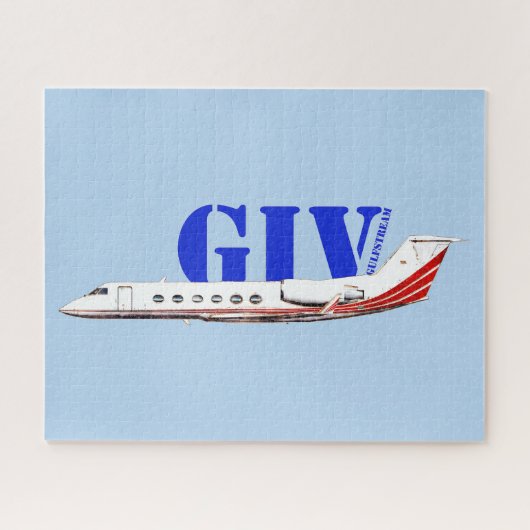 Luxuriöse Gulfstream IV Private Jet Puzzle (Horizontal)