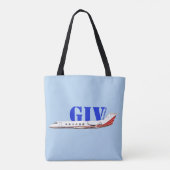 Luxuriöse Gulfstream IV Private Jet Tasche (Rückseite)