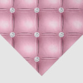 Luxuriöse hellrosa Diamant gepolstertes Muster Seidenpapier (Detail)