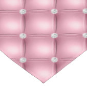 Luxuriöse hellrosa Diamant gepolstertes Muster Tischdecke (Schrägansicht)