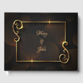 Luxuriöse Hochzeit Gästebuch (Vorderseite)