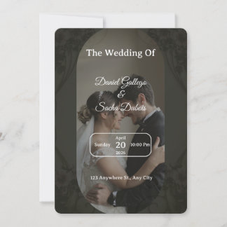 Luxuriöse Hochzeitseinladung Einladung