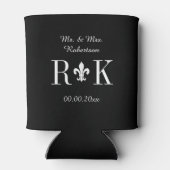 Luxuriöse Hochzeitslogos können Kühler Dosenkühler (Rückseite)