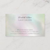 Luxuriöse Holografie-Striche-Dispersions-Logo Visitenkarte (Rückseite)