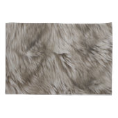 Luxuriöse Imitate Fur Print Beige Tan Mink Tierhaa Kissenbezug (Rückseite)