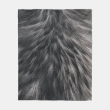 Luxuriöse Imitate Fur Print Black Gray Mink Tierha