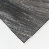 Luxuriöse Imitate Fur Print Black Gray Mink Tierha Fleecedecke (Ecke)