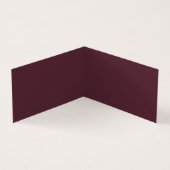 Luxuriöse Imitate Gradient Violet und Burgund 2 Fo Visitenkarten (Innenseite)