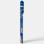 luxuriöse Imitate kühlem Gelbgoldring in königsbla Case-Mate iPhone Hülle (Rückseite / Rechts)