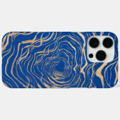 luxuriöse Imitate kühlem Gelbgoldring in königsbla Case-Mate iPhone Hülle (Rückseite (Horizontal))