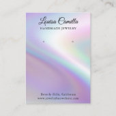 Luxuriöse Imitate Perlescent Ohrringe Display Card Visitenkarte (Vorderseite)
