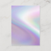 Luxuriöse Imitate Perlescent Ohrringe Display Card Visitenkarte (Rückseite)