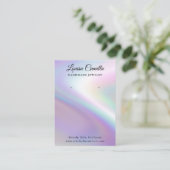 Luxuriöse Imitate Perlescent Ohrringe Display Card Visitenkarte (Stehend Vorderseite)