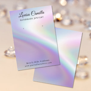 Luxuriöse Imitate Perlescent Ohrringe Display Card Visitenkarte
