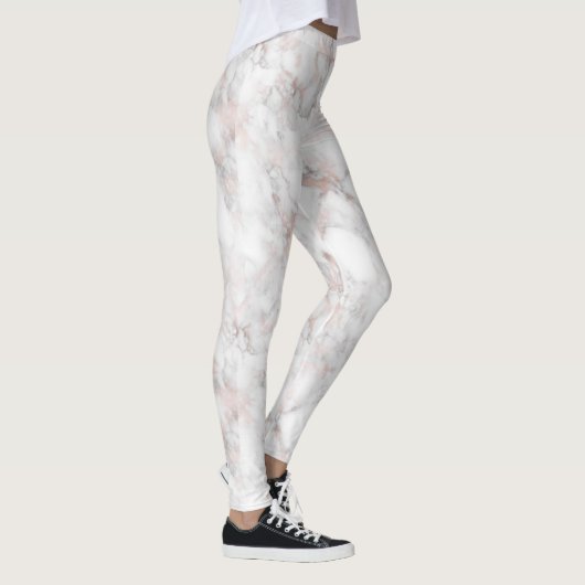 Luxuriöse Imitate Rose-Gold Marmor Leggings (Rechts)