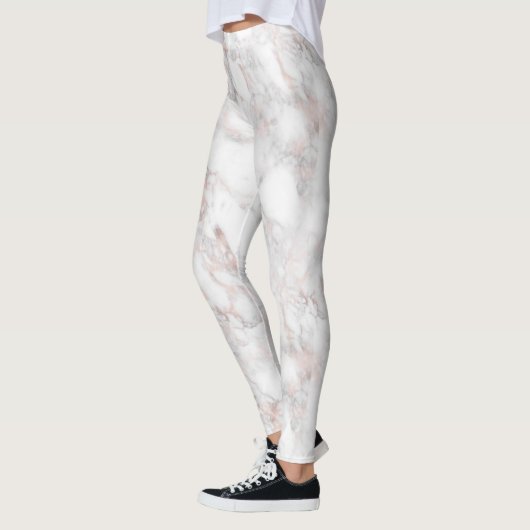 Luxuriöse Imitate Rose-Gold Marmor Leggings (Links)