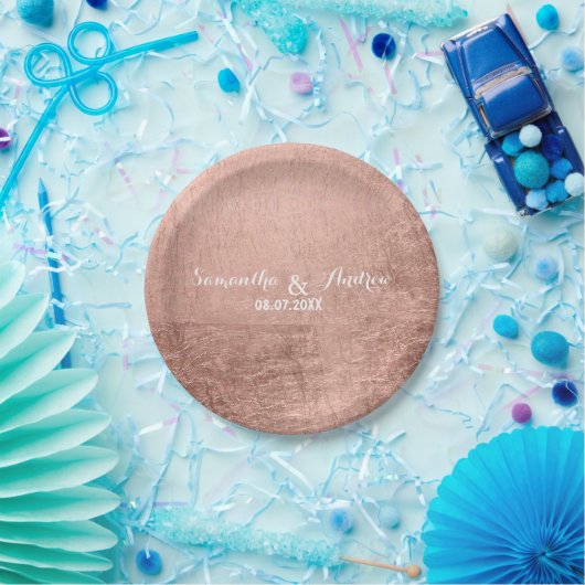 Luxuriöse Imitate Rose Pappteller (Party)