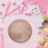 Luxuriöse Imitate Rose Pappteller (Party)