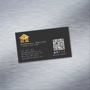 Luxuriöse Immobilien-Magnetdesigns  Magnetische Visitenkarte