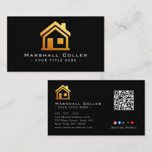 Luxuriöse Immobilien-Magnetdesigns Visitenkarte