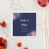 Luxuriöse, individuell anpassbare Wasserfarbenstra Serviette (Beispiel)