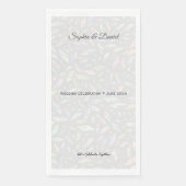 Luxuriöse irisierende Hochzeitsservietten Serviette (Vorderseite)
