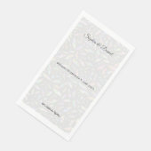Luxuriöse irisierende Hochzeitsservietten Serviette (Ecke)